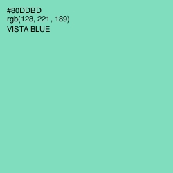 #80DDBD - Vista Blue Color Image